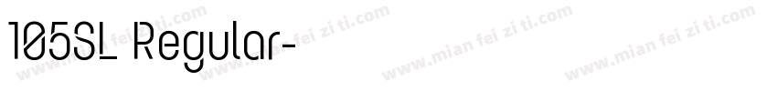105SL Regular字体转换